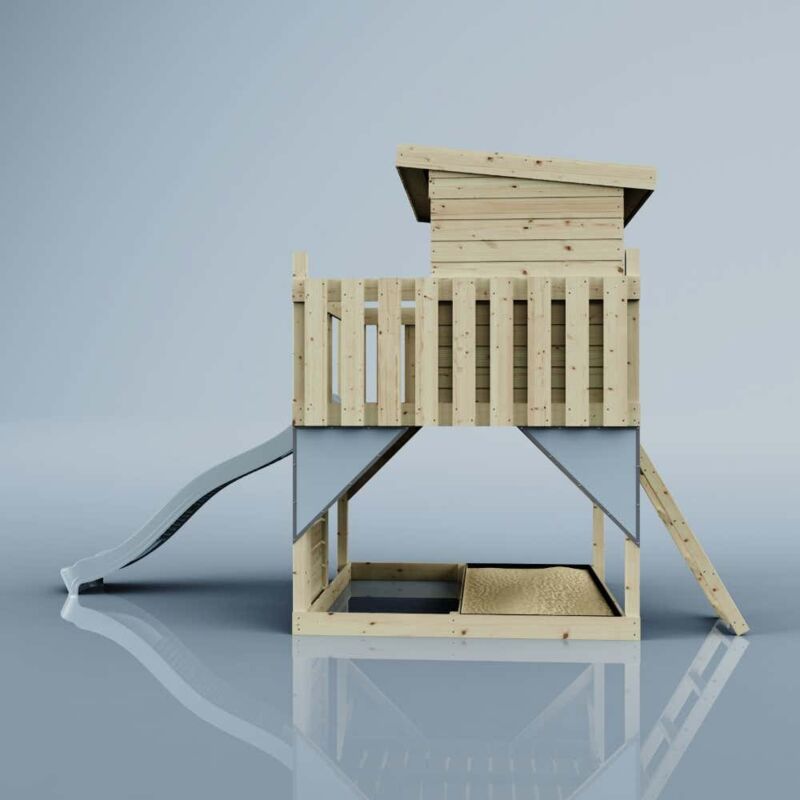 PolarPlay Stelzenhaus Polarstern aus Holz in Blau