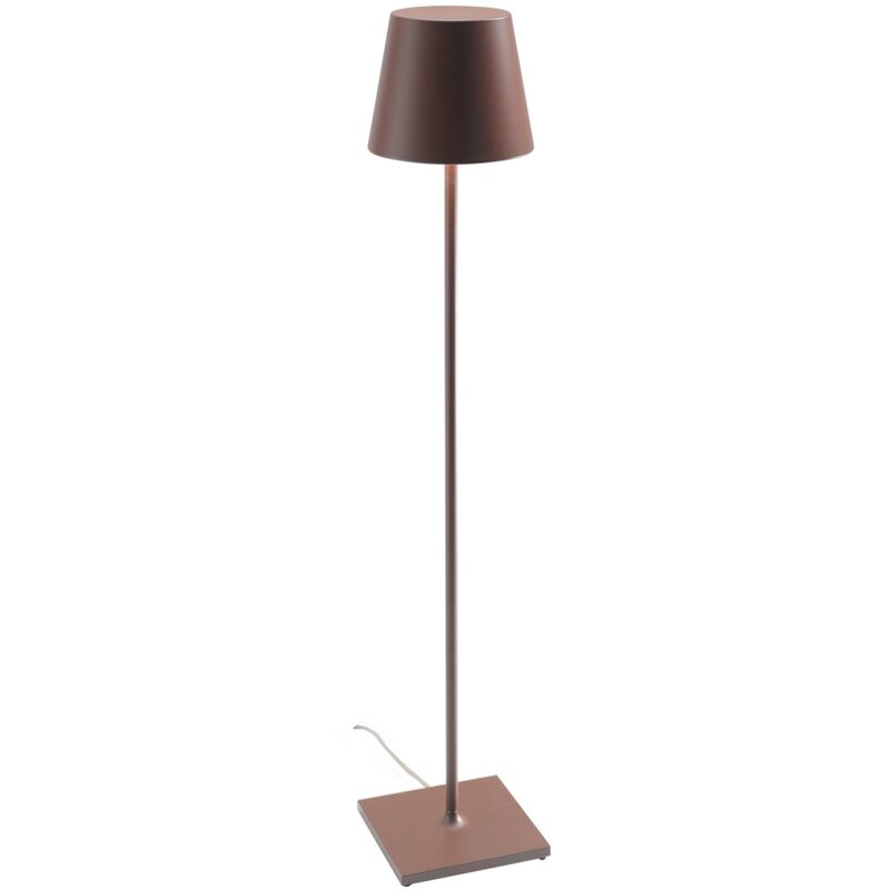 Poldina Corten Stehleuchte 230V mit dimmbarem Stehleuchte 28x150cm – Modernes Design aus Aluminium - Zafferano