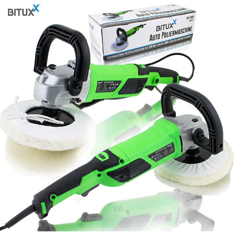 Bituxx - Poliermaschine 1200 Watt Schleifmaschine Autopolierer Autopflege