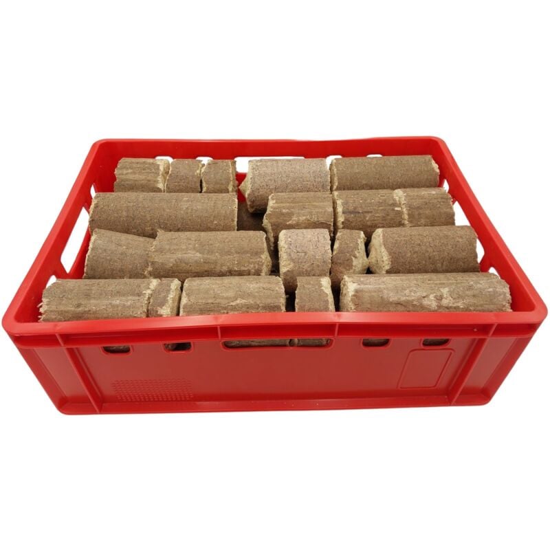 Buri - Pollmeier Buchenholzbriketts Bruch + E2 Fleischkiste 30kg Holzbriketts Brennholz