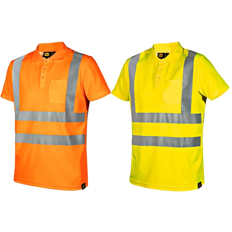 Utility mc hv Warnschutz Poloshirt - m - Orange - Diadora