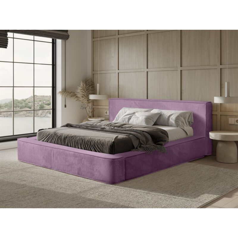 Fun Moebel - Polsterbett Doppelbett modesto Komplettset 160x200cm in Stoff Lincoln Flieder