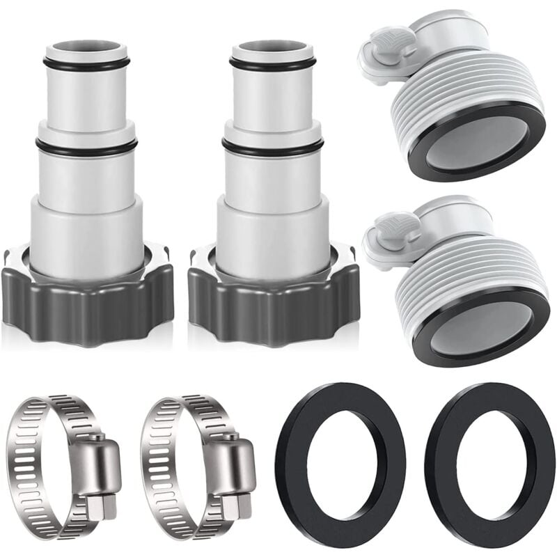 Qiedie - Pool-Bodenreiniger, Pool-Staubsauger, Schwimmbad, Pool-Staubsauger, 32 bis 38, Intex-Pool-Adapter, Pool-Schlauch-Adapter-Set, Pool-Zubehör,