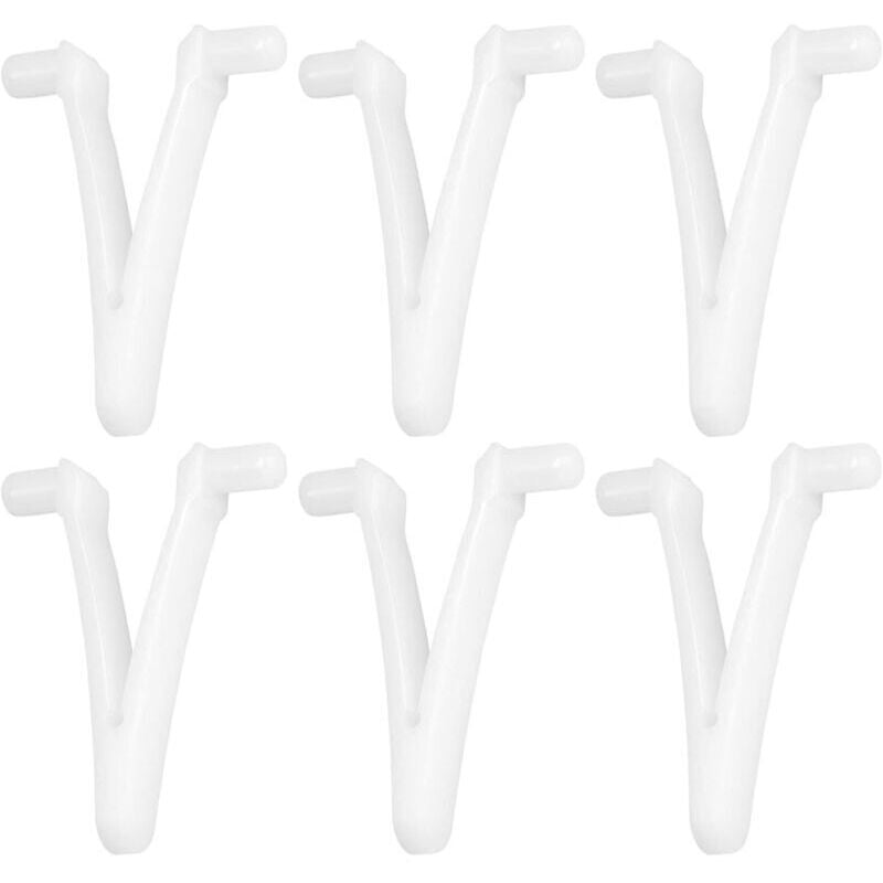 ZVD - Pool Butterfly Clip, 6 Stück Pool v Clip Klemme, Pool Skimmer v Clip Ersatz für Pool Spa Bürste, Laubskimmer, Vakuumkopf