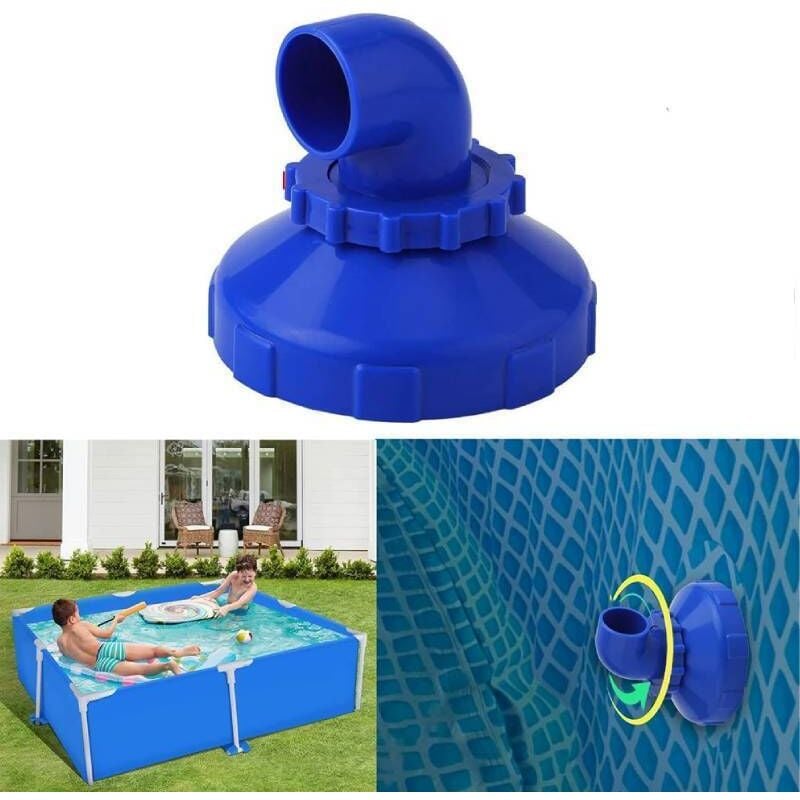 Pool-Einlaufdüse, Düsenkopf verstellbar, 360° schwenkbar, Pool-Zulaufdüse, Rücklaufdüse mit Schwenkkopf, Pool-Anschluss-Set, Pool-Zubehör, passend