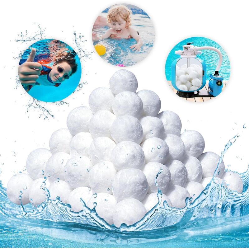 Pool-Filterball, 700 g Filterbälle für Pool-Sandfiltersysteme ersetzen 25 kg Pool-Filtersand, geeignet für verschiedene Filtersysteme