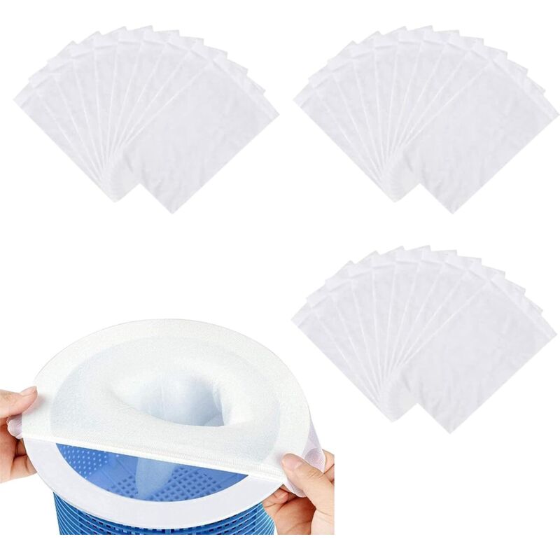 Pool-Skimmer, Flintronic Pool-Skimmer-Filter, 30 Mesh-Pool-Filter, Pool-Skimmer-Socken, Ultrafeines Mesh, Pool-Skimmer-Filterkorb, Pool-Filterkorb