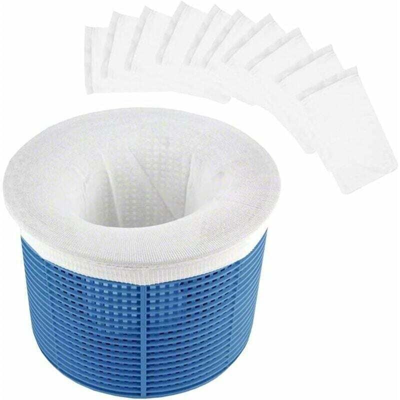 Pool-Skimmer-Socken, strapazierfähiger, elastischer Pool-Skimmer-Filter aus Nylongewebe für Poolkorb, Pool-Skimmer-Sockennetz zur Poolreinigung, 10