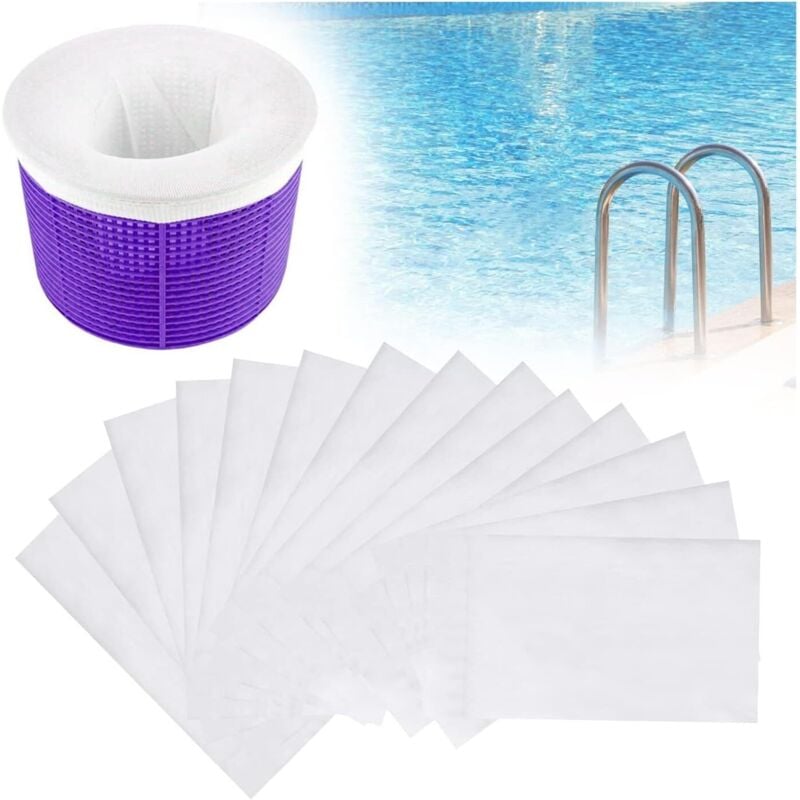 Pool-Skimmer, Socken-Skimmer-Netz, Pool-Korbfilter, Pool-Skimmer-Socken, Pool-Skimmer-Filtersocken für Pool-Korb (10 Stück)