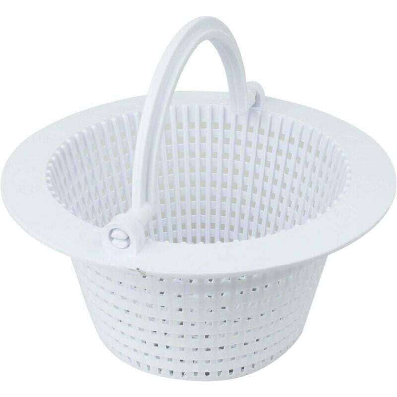 XVX - Pool-Skimmer-Teichkorb mit Griff, Pool-Korb, Filter, Pool-Skimmer-Körbe – weiß