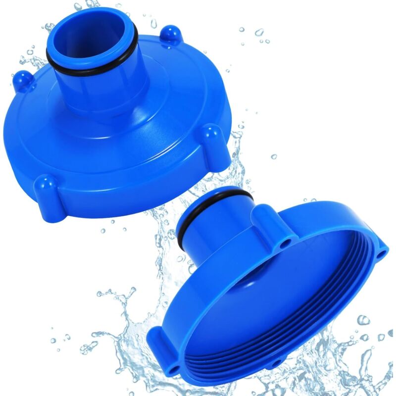 Pool-Staubsauger-Adapter, 2-teiliges Pool-Staubsauger-Zubehör, Pool-Adapter-Zubehör, Sommer-Pool-Filter-Zubehör (Blau 2)