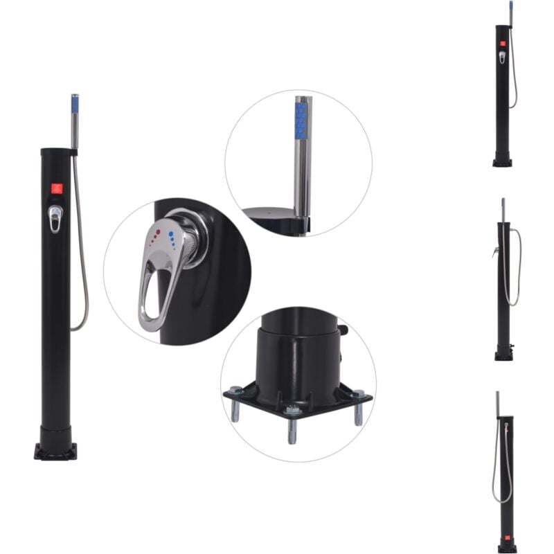 Vidaxl - Pool- & Whirlpool-Zubehör - Living Solardusche 8 l pvc Stahl