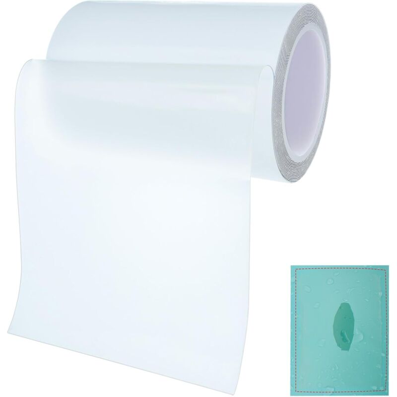 Poolfolie, selbstklebendes TPU-Pool-Reparaturset, wasserdichter Unterwasser-Flicken, Zelt-Reparaturflicken, 10 cm x 100 cm Reparaturband für