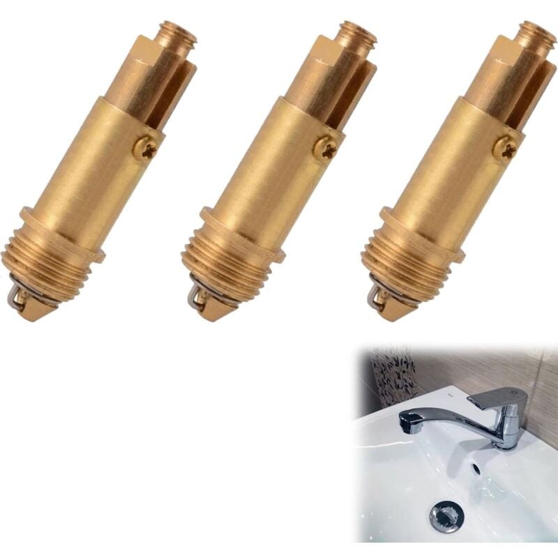 Tigrezy - 3 Stück Pop-Up-Waschbeckenstöpsel, Ersatz für Pop-Up-Waschbecken, Abflussstöpsel für Waschbecken, Klickschrauben für Pop-Up-Waschbecken,