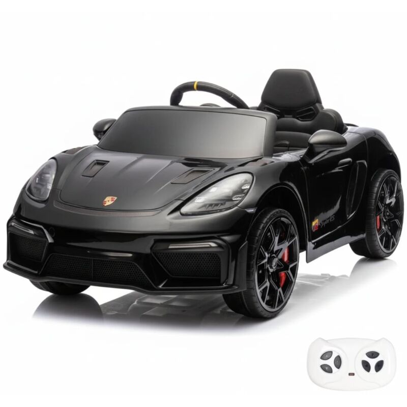 Porsche 718 Spyder RS Elektro Kinderauto 12V - Schwarz