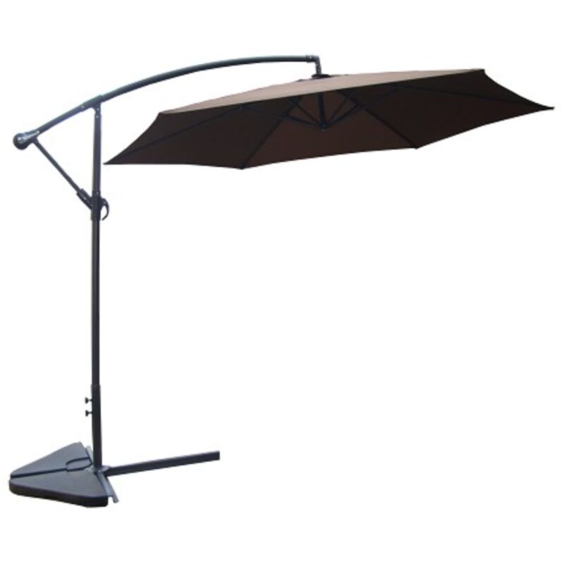 Ausschwinger-Sonnenschirm ø 3m schokolade porticcio