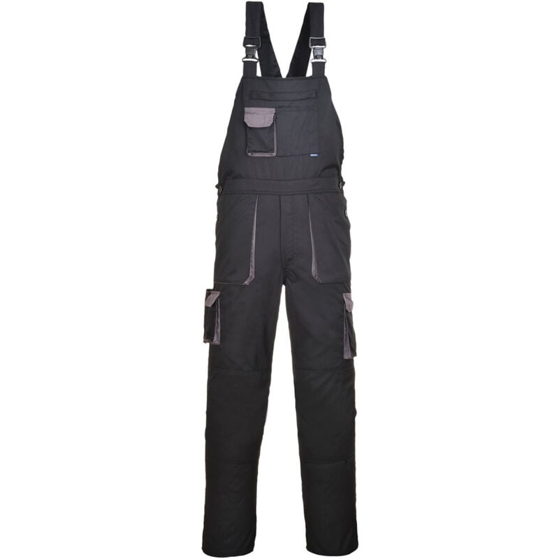 Portwest Arbeitslatzhose 40+ UPF Gewebe XS Schwarz