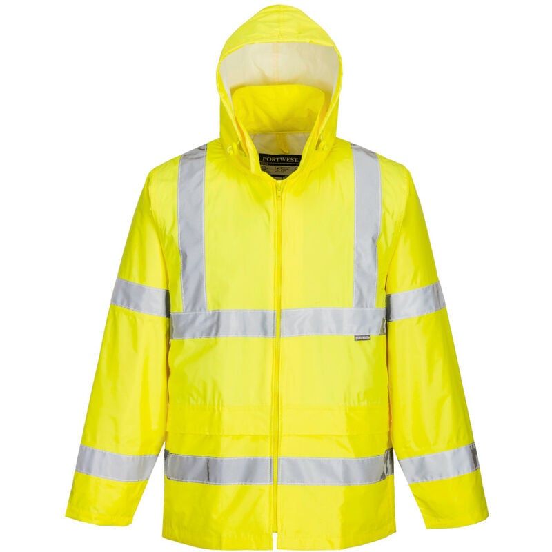 Portwest Warnschutz Regenjacke für Herren H440 Gelb 4XL