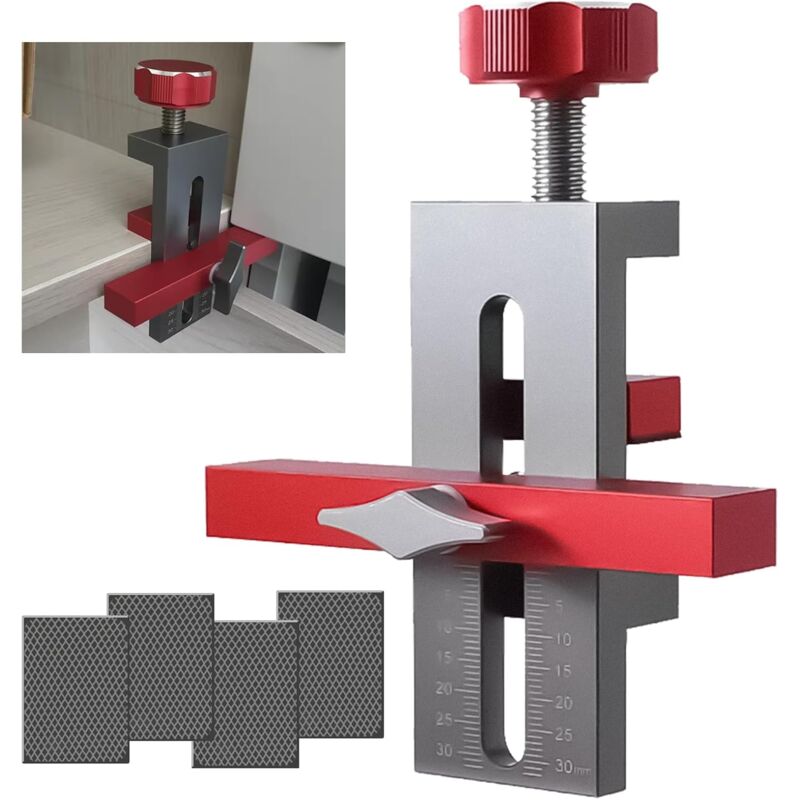 Positionierer für die Schranktürinstallation, Bohrlehre für Topfleisten, Werkzeug zur Schranktürinstallation, Werkzeug zur Schrankinstallation,