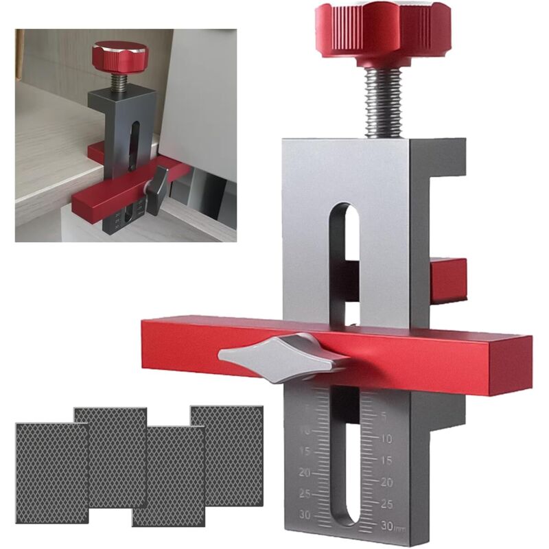 Positionierer für die Schranktürinstallation, Bohrlehre für Topfleisten, Werkzeug zur Schranktürinstallation, Werkzeug zur Schrankinstallation,