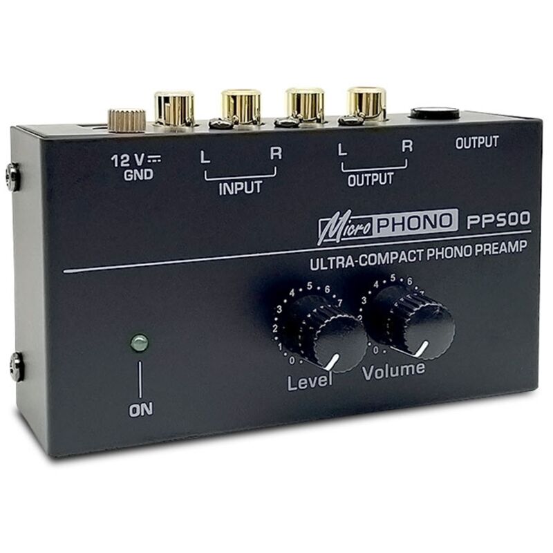 PP500 Plattenspieler-Vorverstärker Vinyl-Plattenspieler-Verstärker US-Stecker