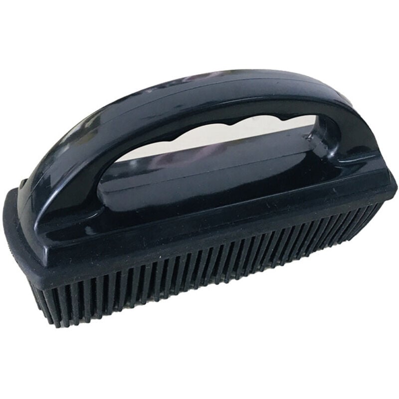 PPets & Travel Gummi-Haarentfernungsbürste für Polster, Textilien und Autoinnenräume (Schwarz)