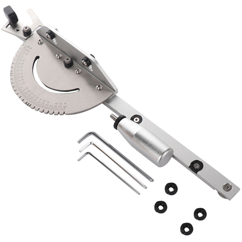 Präzisions-Gehrungslehre, Gehrungslehre für Tischkreissäge, Tischkreissägenlineal, Holzbearbeitungswerkzeug mit Winkelplattenlineal mit