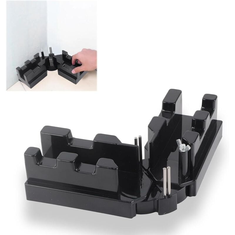 Präzisions-Kapp- und Gehrungssäge, Stichsäge, 2-in-1-Kapp- und Gehrungssäge aus schwarzem ABS, hochpräzises Messwerkzeug für Heimwerker, industrielle