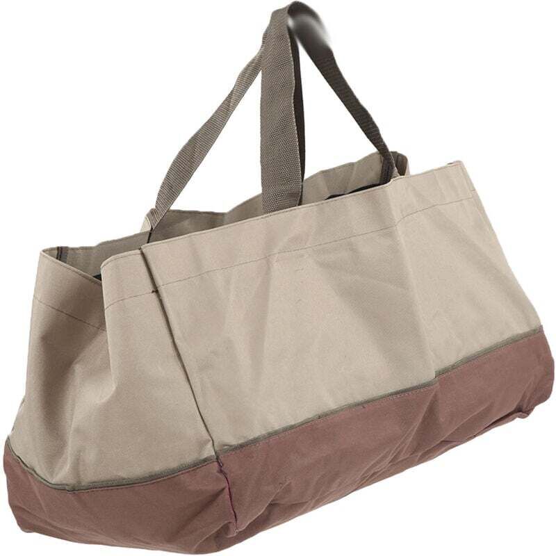 KZQ - Premium-Holzträger und Tragetasche – robust und extragroß – ideal für Kamine, Holzöfen, Brennholz, Camping