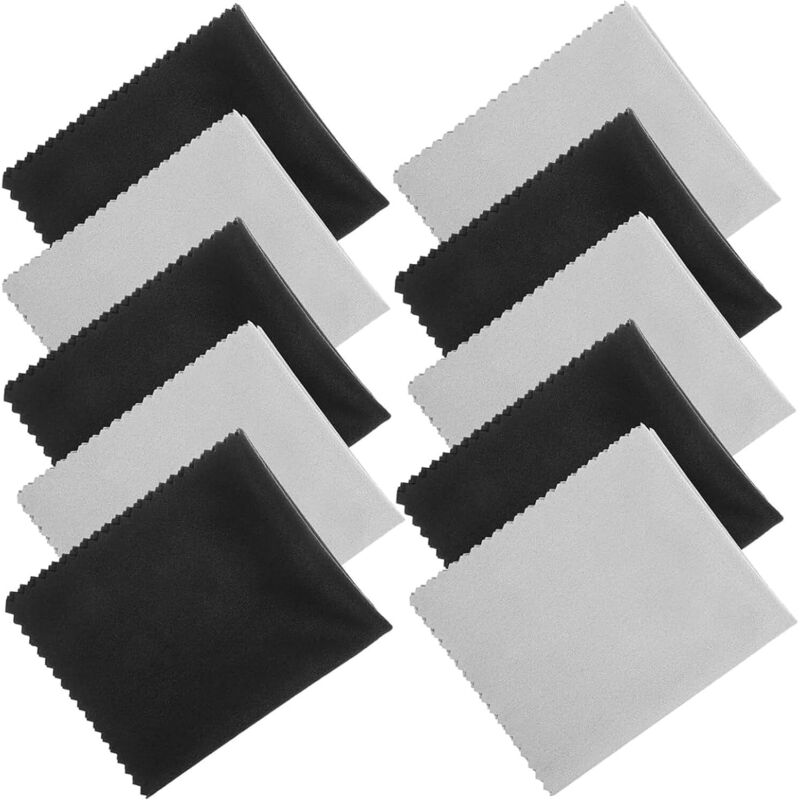 Premium Mikrofaser-Reinigungstücher, Objektiv-Reinigungstuch für Kameralinsen, Brillen, Bildschirme, Kameras, Tablets, waschbar, 10 Stück, 14 x 17 cm