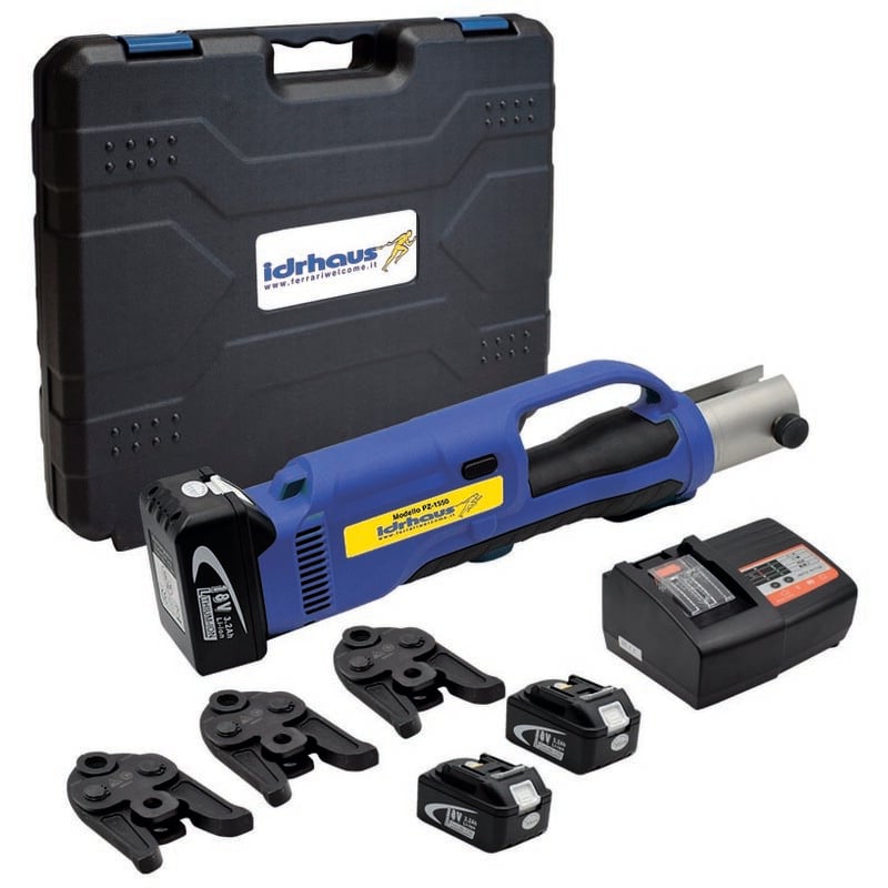 Ferrari Srl - pz-1550 batteriebetriebene Pressmaschine mit Profilbacken th 16-20-26