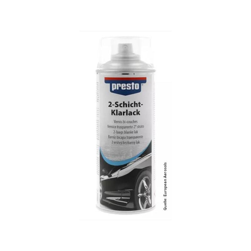 Presto - 2-Schicht-Klarlack transparent hochglänzend 400 ml 307229