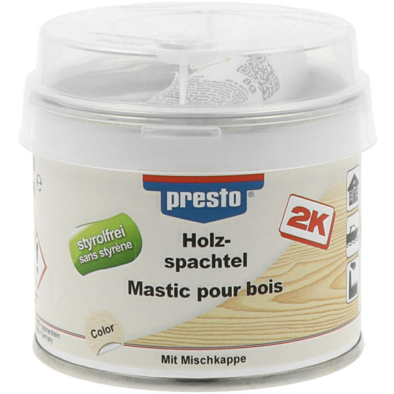 PRESTO Holzspachtel hell 250g