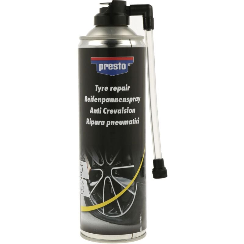 Presto Reifen Pannen Spray Erste Hilfe für Reifen ideal zur Reifenreparatur, 500ml