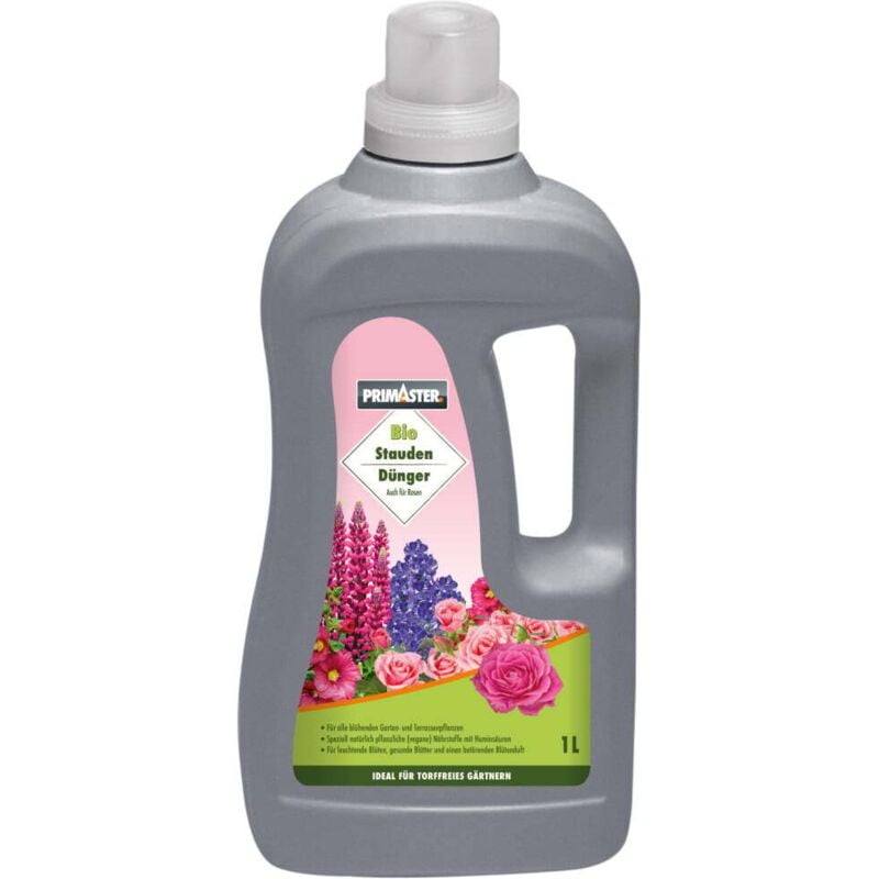 Primaster - Bio Flüssigdünger 1 l für Stauden & Rosen Dünger