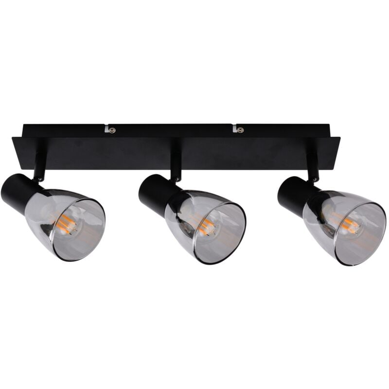 Primaster Deckenstrahler 3er LED Spot Miami E14 38 x 12,5 cm schwarz Deckenlampen & Kronleuchter