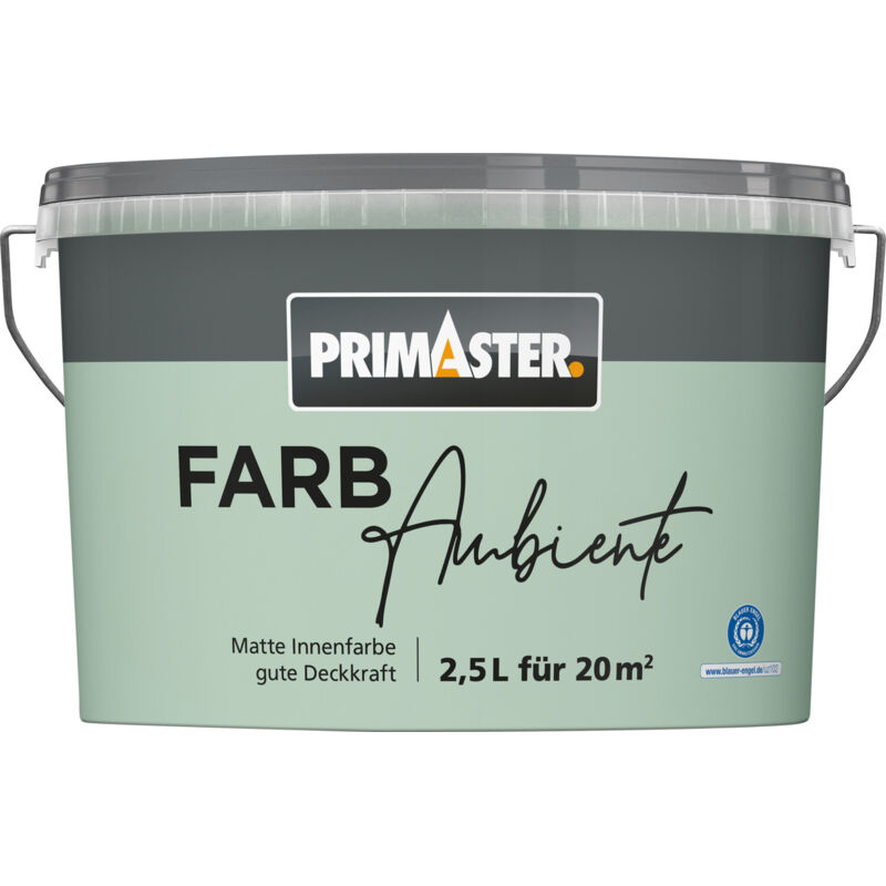 Primaster Farbambiente Wandfarbe matt minze 2,5 L