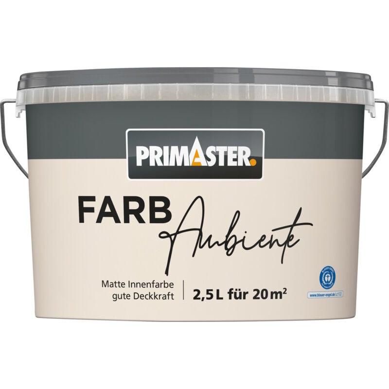 Primaster Farbambiente Wandfarbe matt sand 2,5 L