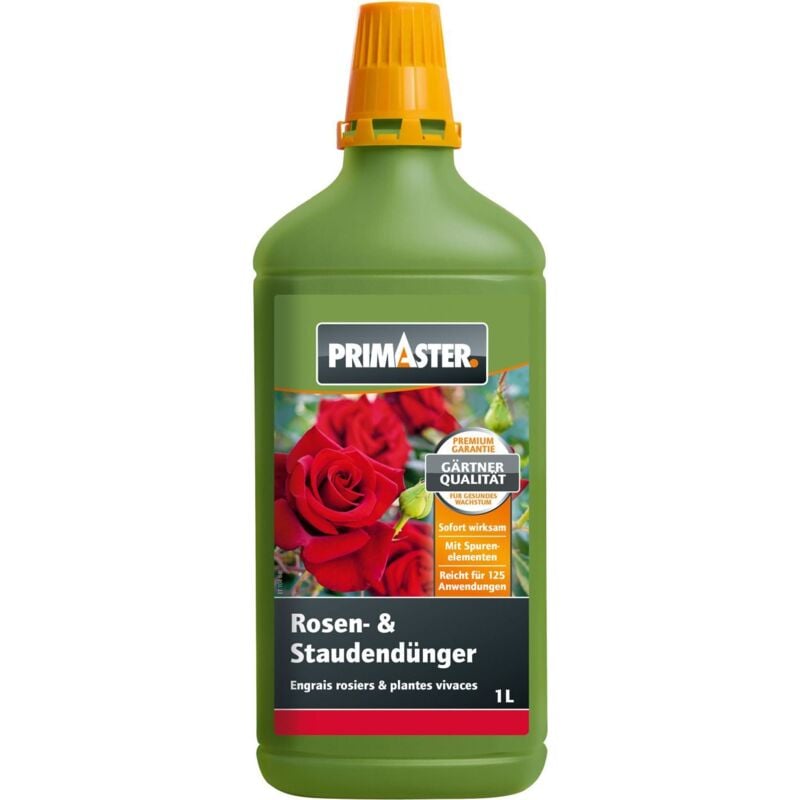 Primaster - Flüssigdünger Rosen und Stauden Dünger Garten Beet Pflanzendünger
