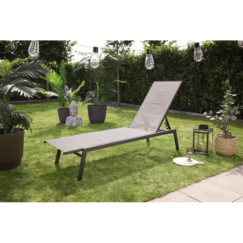 Gartenliege Lenno 200 cm Stahl Gartenliege - Primaster