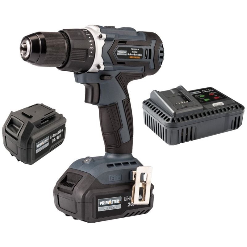 Primaster Pro - Akku-Bohrschrauber-Set 20/40 v Akkuschrauber Schlagschrauber