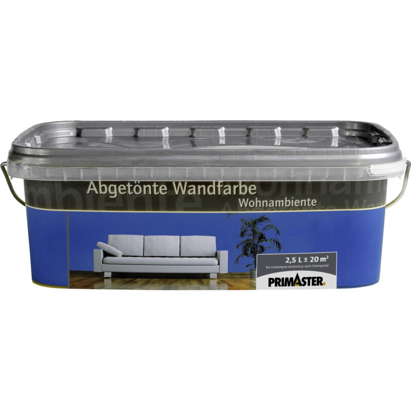 Primaster - Wandfarbe Wohnambiente 2,5L Meerblau Matt Innenfarbe Deckenfarbe