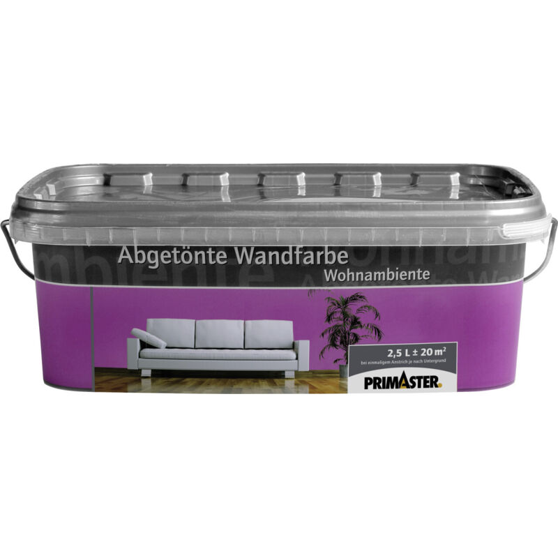 Primaster Wandfarbe Wohnambiente 2,5L Lila Matt Innenfarbe Deckenfarbe