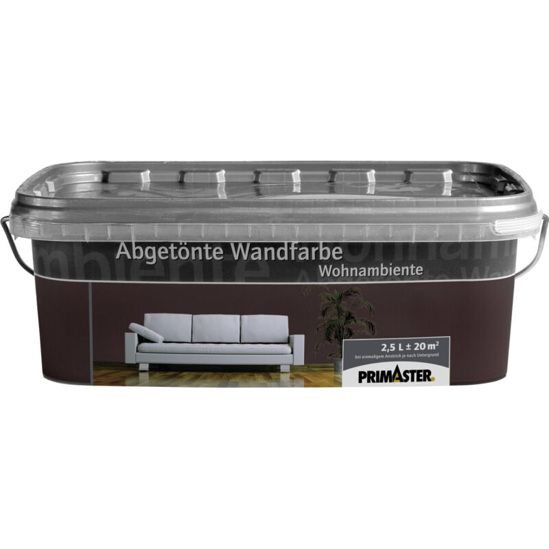 Primaster - Wandfarbe Wohnambiente 2,5L Espresso Matt Innenfarbe Deckenfarbe