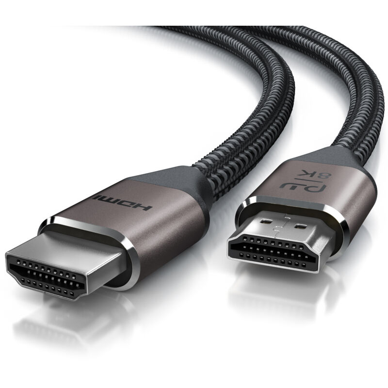 8k hdmi Kabel 2.1 uhd ii, 8k @ 120 Hz mit dsc, 7680 x 4320, 2k 4k Ethernet, hdr eARC vrr allm, kompatibel zu Blu Ray PS4 PS5 - 1 m - Primewire