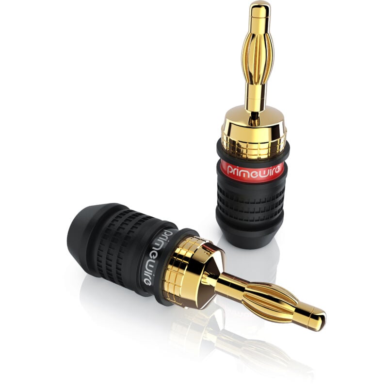 Audioadapter Bananenstecker für Kabel bis 3,5mm² für Verstärker, HIFI-Receiver uvm. - Primewire