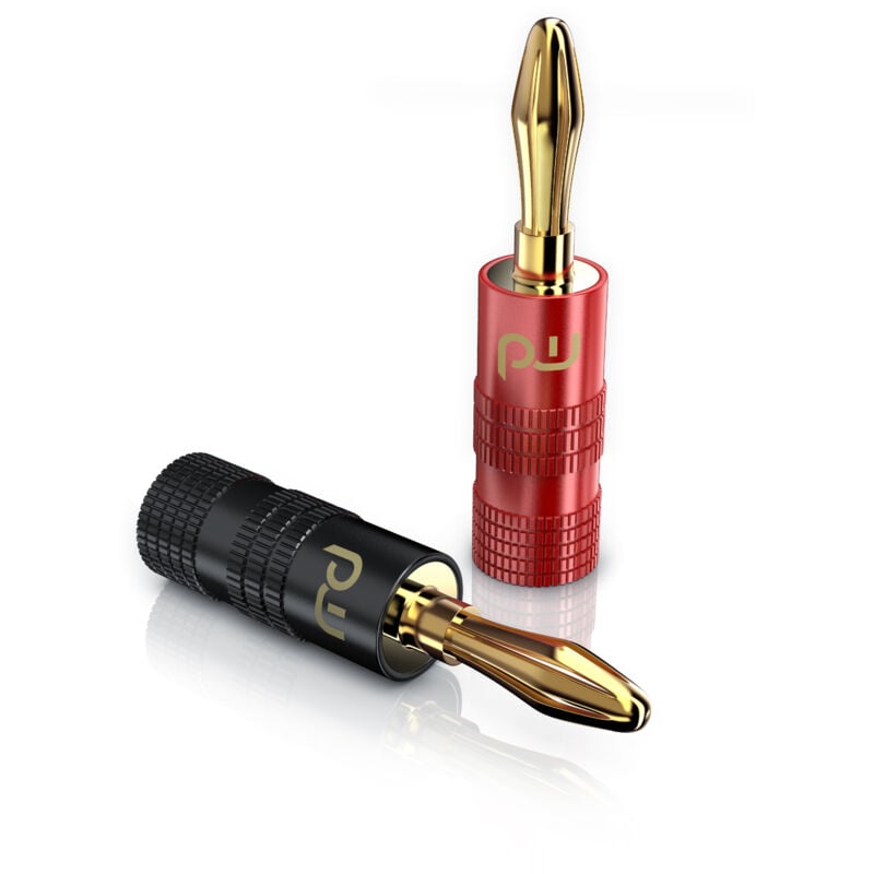 Audioadapter Bananenstecker für Kabel bis 4mm² für Lautsprecherkabel, Verstärker - Primewire