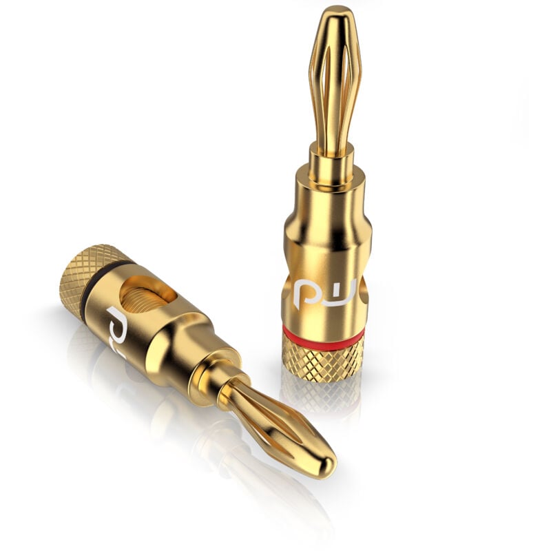 Audioadapter Bananenstecker für Kabel bis 6,8mm² - für Lautsprecherkabel, Verstärker - Primewire