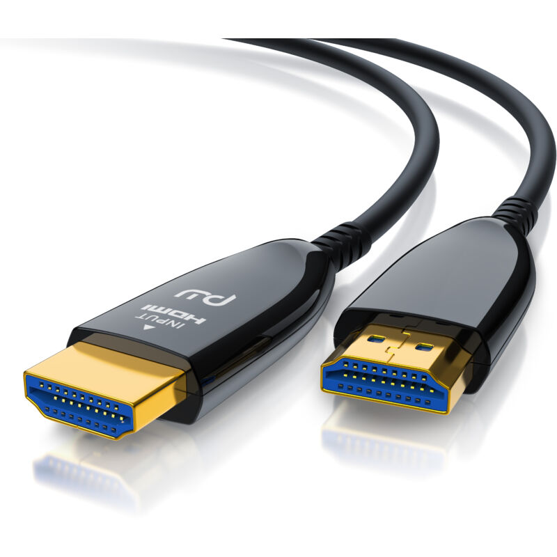 Hdmi Kabel 2.1 Glasfaser, 8K 120Hz, 4k 240Hz, optisches Kabel, HDR10+ 3D eARC cec, hdcp 2.3 hdmi Kabel Ultra High Speed, Glasfaserkabel - 25m