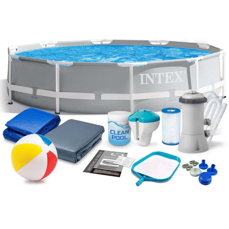 Northix - Prism frame frame garden pool 366 x 76 cm 16in1 intex 26712 88325